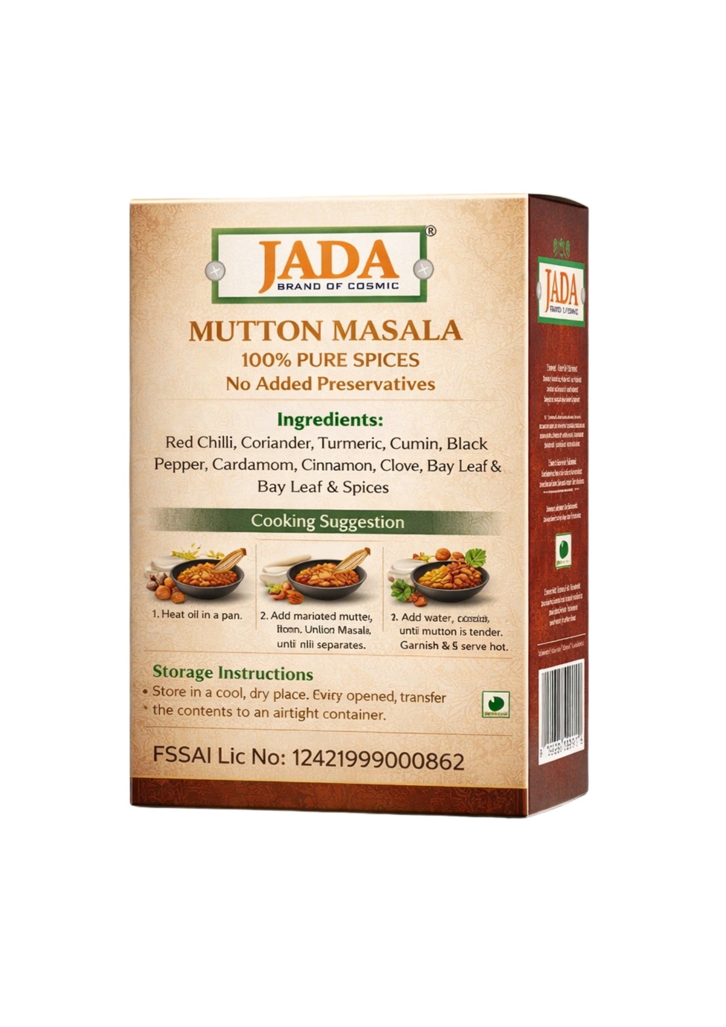 JADA Mutton Masala – Authentic Indian Spice Blend (250 g)
