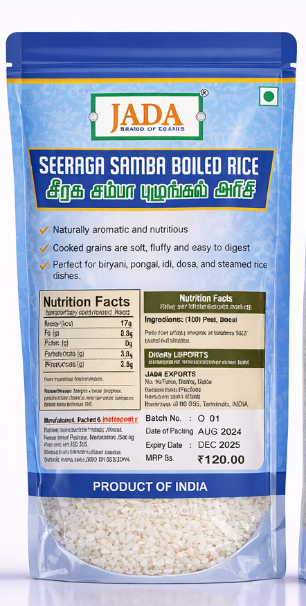 JADA Seeraga Samba Boiled Rice