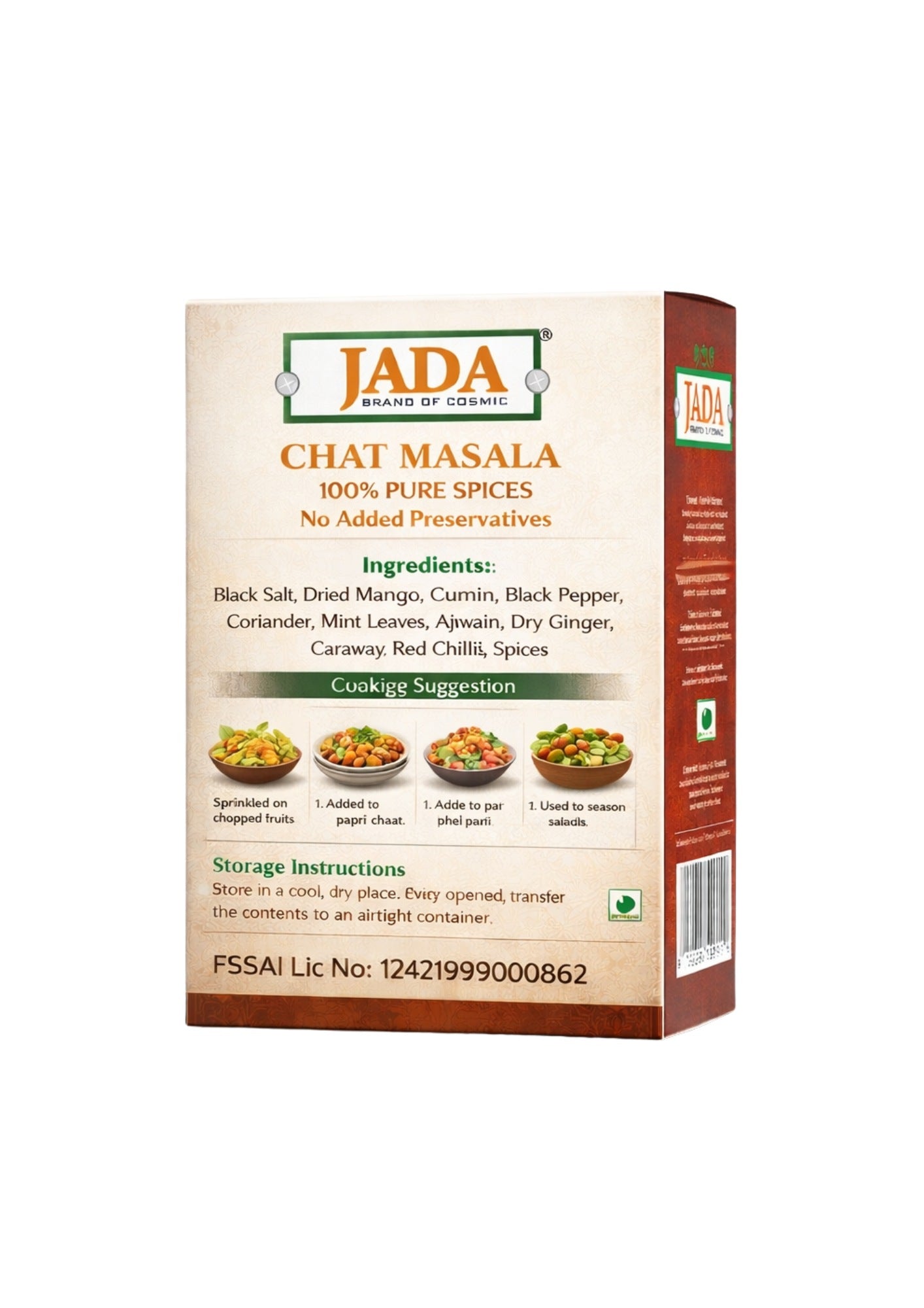 JADA Chat Masala – Authentic Tangy Spice Blend (250 g)