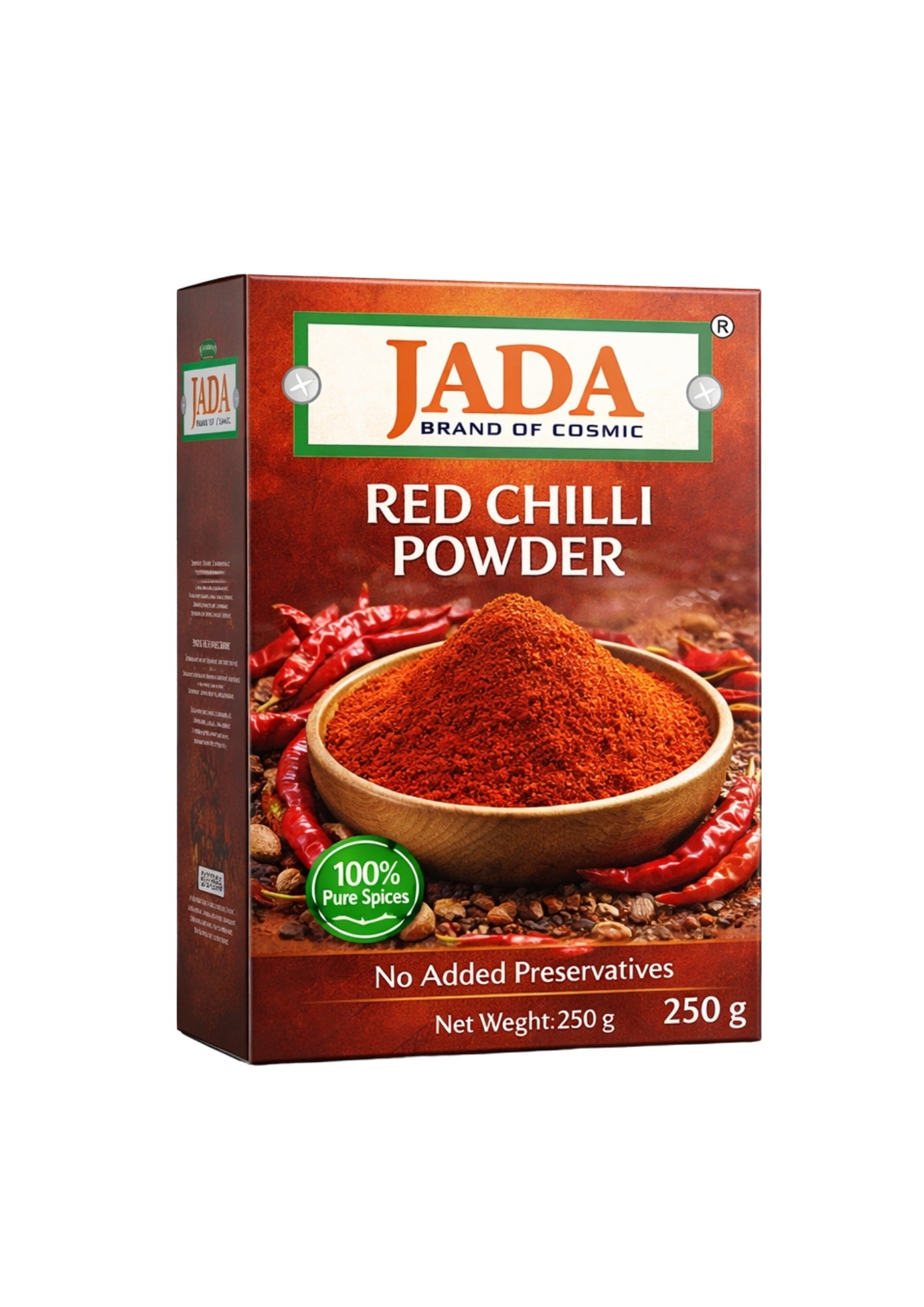 JADA Red Chilli Powder – Bold & Spicy Heat (250 g)