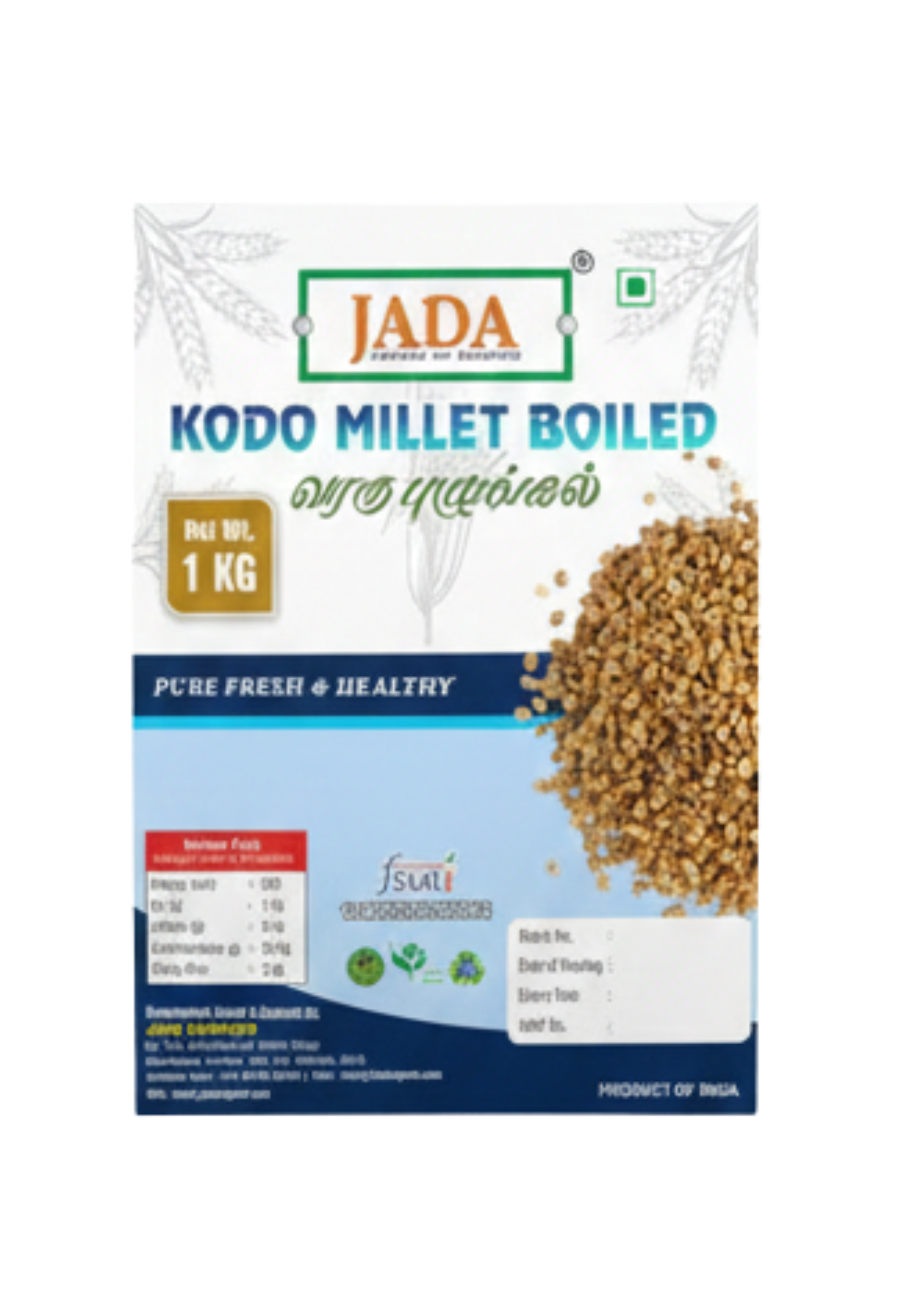 Kodo Millet Boiled (Varagu Puzhungal)