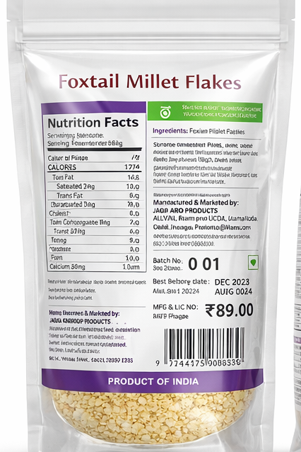 JADA Foxtail Millet Flakes