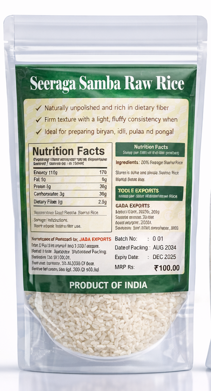 Seeraga Samba Raw Rice